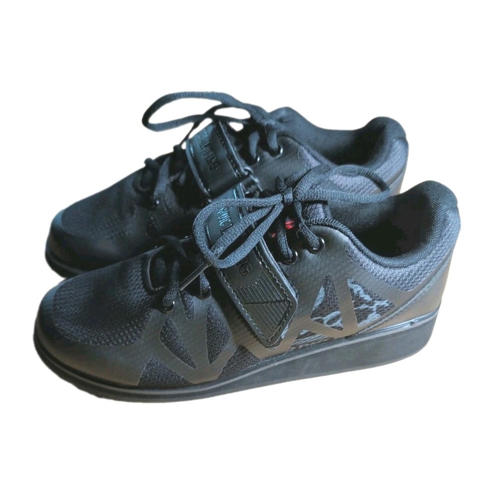 Nordic Lifting MEGIN Men's Black Powerlifting Shoes Weightlifting Size 8